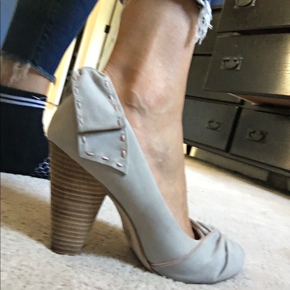 Seychelles gray leather heels - Picture 2 of 5